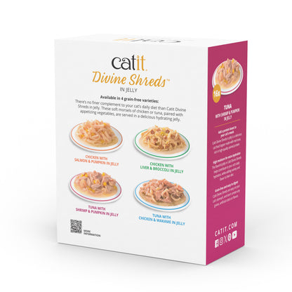 Catit Divine Shreds - Tuna with Shrimp & Pumpkin in Jelly