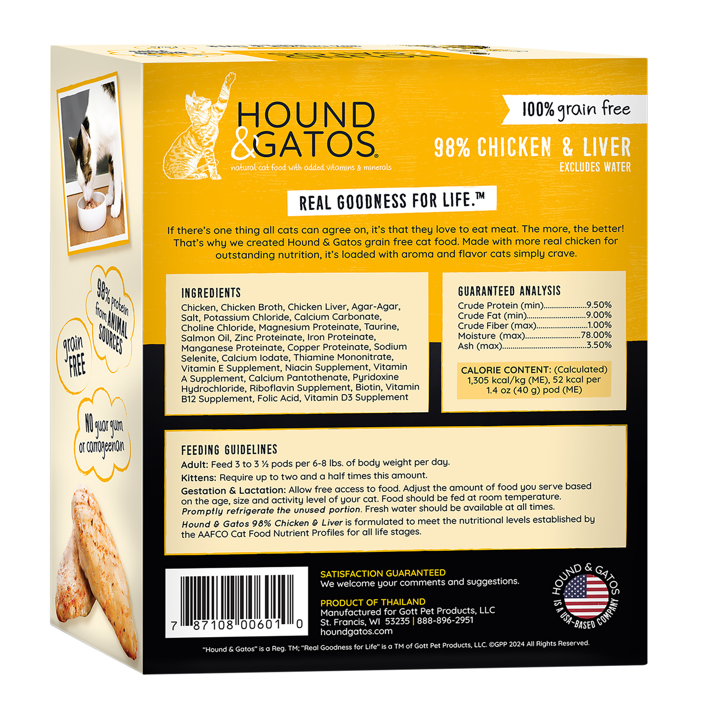 Hound & Gatos - Chicken & Chicken Liver Cat Food