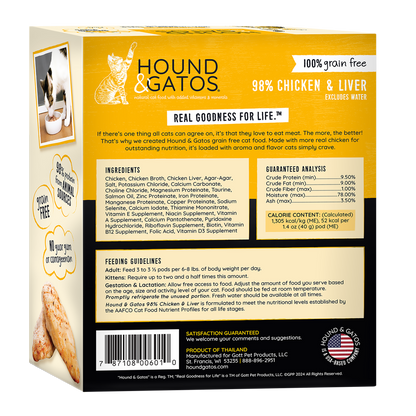 Hound & Gatos - Chicken & Chicken Liver Cat Food