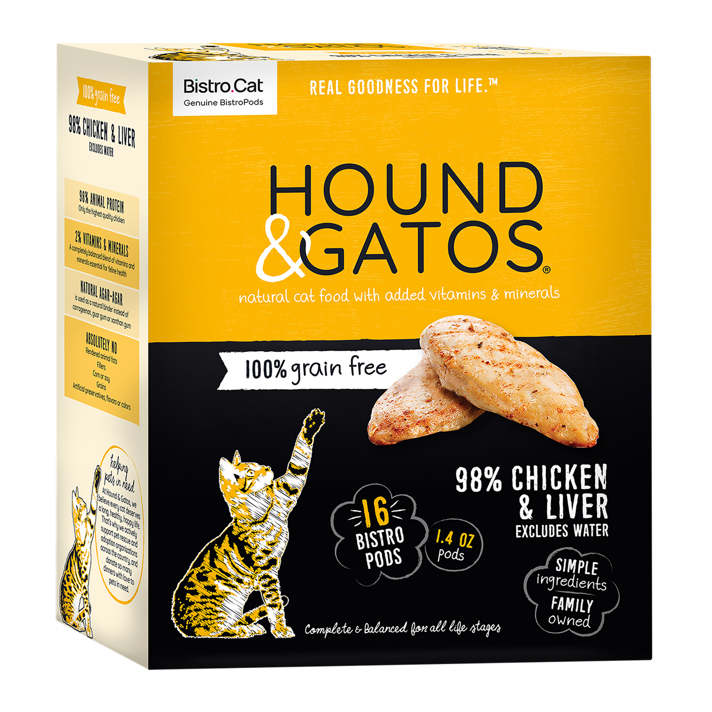 Hound & Gatos - Chicken & Chicken Liver Cat Food